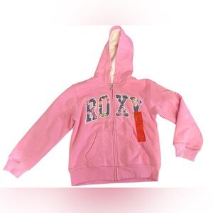 Roxy Pink Kids Zip-Up Hoodie
